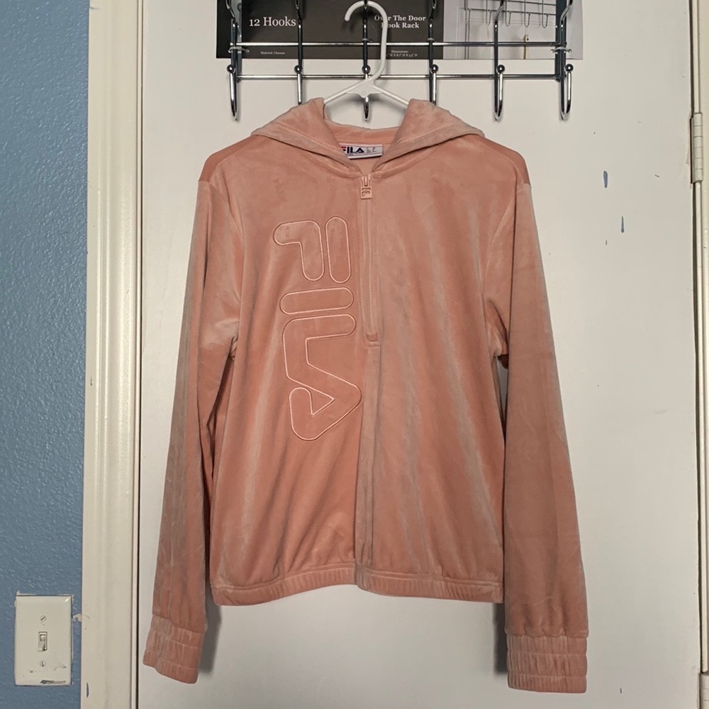 FiLa Velvet Jacket With Hoodie
